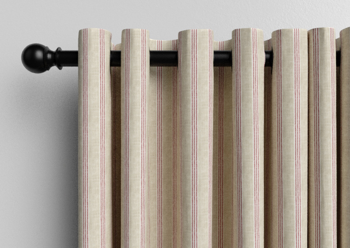 Emily Bond George Stripe Print, Red - Made to Measure Curtains - Image 12